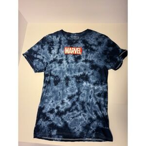Marvel Tie Dye T-Shirt Graphic Logo Short Sleeve Casual Top Small